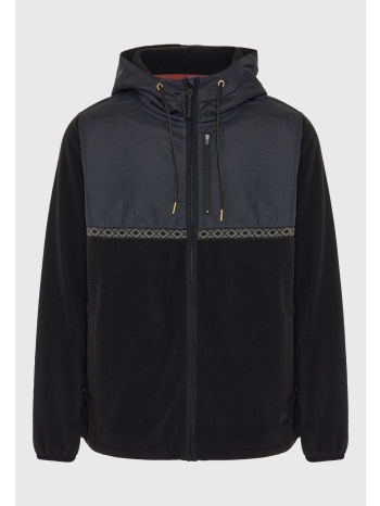 sustainable ανδρική φούτερ ζακέτα με κουκούλα