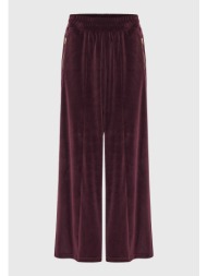 wide leg παντελόνι σε βελουτέ ύφασμα