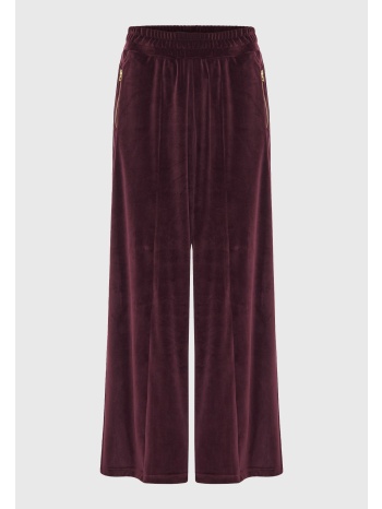 wide leg παντελόνι σε βελουτέ ύφασμα