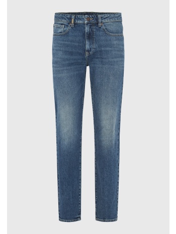 straight fit τζιν παντελόνι με washed effects