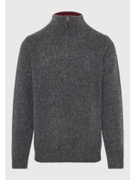 ανδρικό half-zip πλεκτό πουλόβερ