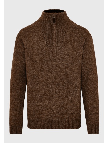 ανδρικό half-zip πλεκτό πουλόβερ