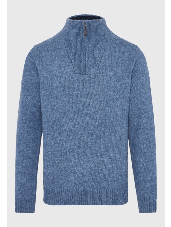 ανδρικό half-zip πλεκτό πουλόβερ