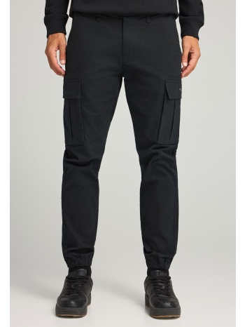 ανδρικό regular fit cargo παντελόνι με cuffed τελείωμα