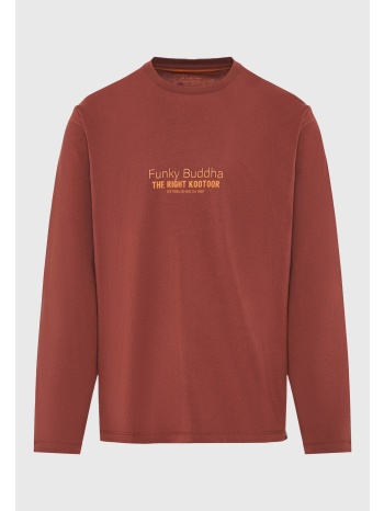 μακρυμάνικη μπλούζα με branded τύπωμα