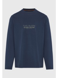 μακρυμάνικη μπλούζα με branded τύπωμα