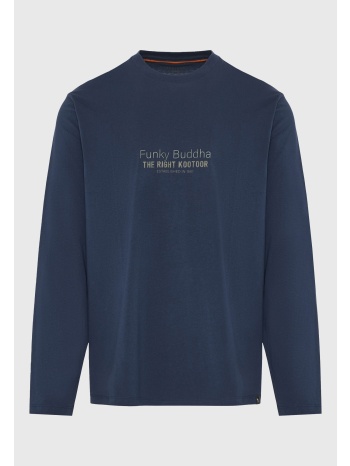 μακρυμάνικη μπλούζα με branded τύπωμα