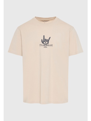 t-shirt με τύπωμα στο στήθος