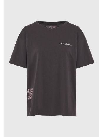 τ-shirt με τύπωμα στην πλάτη text artwork