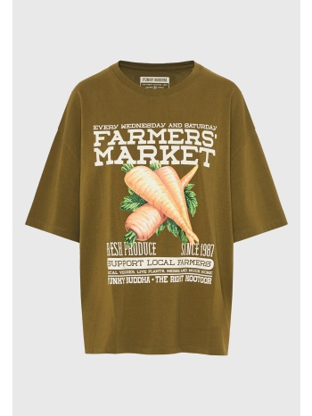 t-shirt με τύπωμα `farmers` market`