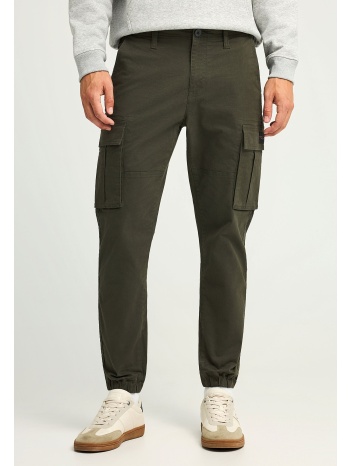 ανδρικό regular fit cargo παντελόνι με cuffed τελείωμα