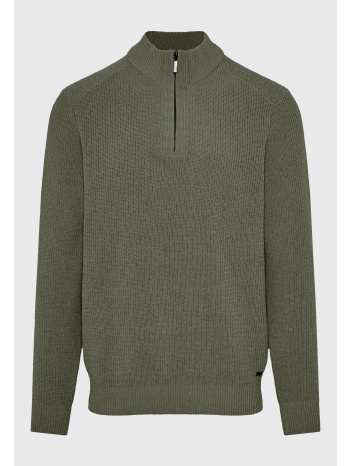 ανδρικό half-zip πλεκτό πουλόβερ