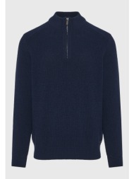 ανδρικό half-zip πλεκτό πουλόβερ