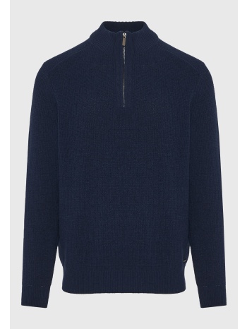 ανδρικό half-zip πλεκτό πουλόβερ