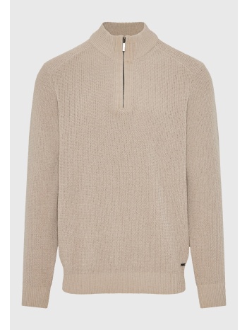 ανδρικό half-zip πλεκτό πουλόβερ