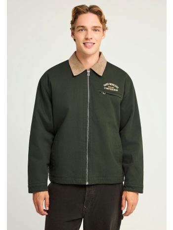 comfort fit ανδρικό μπουφάν με γιακά