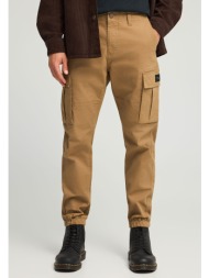 ανδρικό regular fit cargo παντελόνι με cuffed τελείωμα