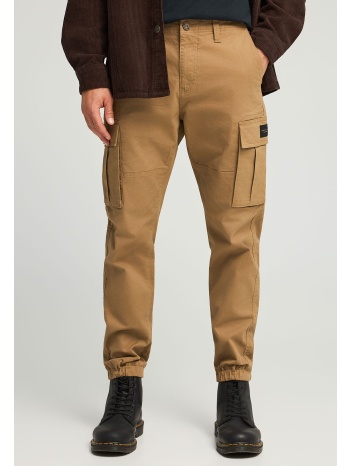 ανδρικό regular fit cargo παντελόνι με cuffed τελείωμα