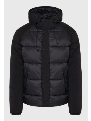 ανδρικό puffer μπουφάν με κουκούλα