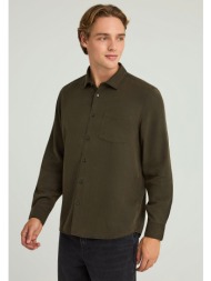 ανδρικό regular fit πουκάμισο με τσέπη στο στήθος