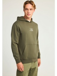 relaxed fit φούτερ με γραφικό τύπωμα στην πλάτη