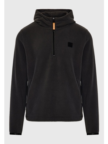fleece φούτερ με κουκούλα