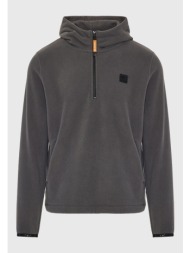 fleece φούτερ με κουκούλα