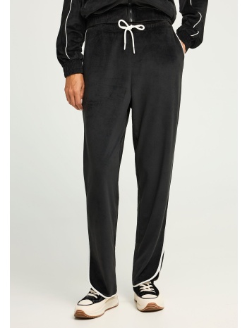 βελουτέ παντελόνι φόρμας με ρίγα