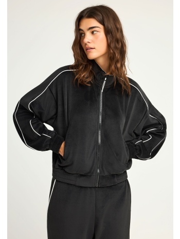 βελουτέ ζακέτα με ρίγα