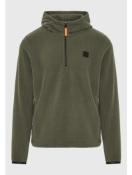 fleece φούτερ με κουκούλα