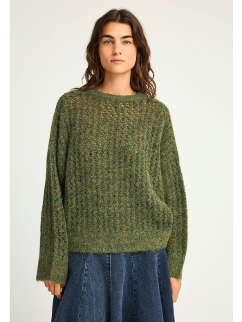 sustainable πλεκτή μπλούζα με τελείωμα rib