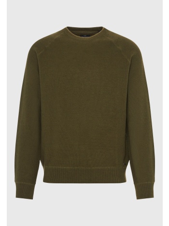 ανδρικό πλεκτό με λαιμόκοψη και rib τελείωμα