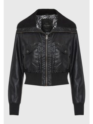 bomber jacket από οικολογικό δέρμα (pu)