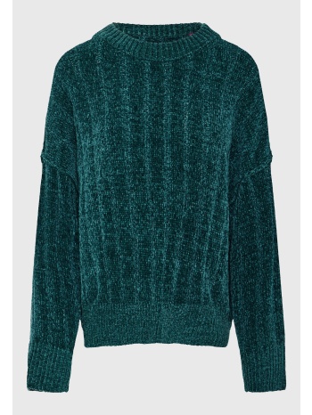 γυναικεία πλεκτή μπλούζα με τελείωμα rib