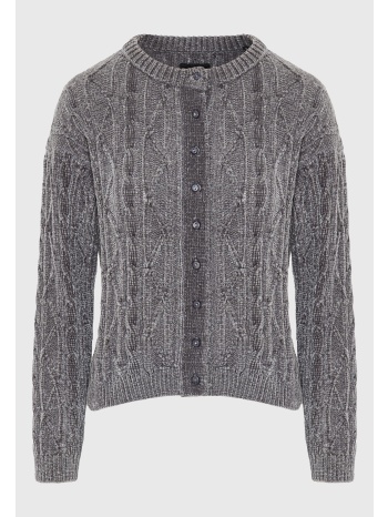 cable-knit chenille ζακέτα