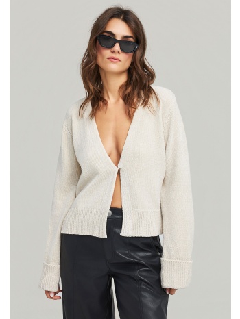 πλεκτή chenille ζακέτα