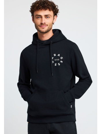 ανδρικό φούτερ με κουκούλα και τύπωμα στην πλάτη garage 55