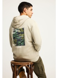 relaxed fit φούτερ με γραφικό τύπωμα στην πλάτη