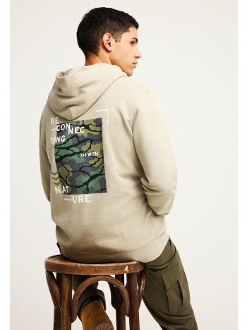 relaxed fit φούτερ με γραφικό τύπωμα στην πλάτη