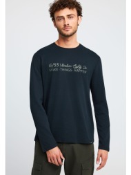 μακρυμάνικη μπλούζα με τύπωμα στο στήθος garage 55