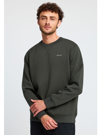 φούτερ λαιμόκοψη με τύπωμα garage 55