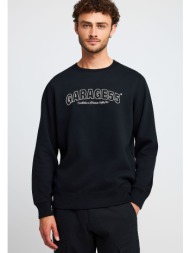 φούτερ λαιμόκοψη με τύπωμα garage 55