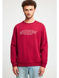 φούτερ λαιμόκοψη με τύπωμα garage 55