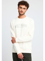 φούτερ λαιμόκοψη με τύπωμα garage 55