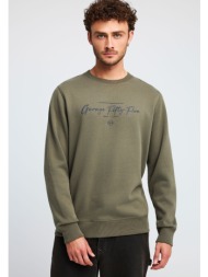 φούτερ λαιμόκοψη με τύπωμα garage 55