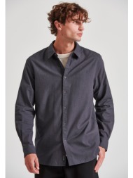 yarn dyed πουκάμισο με micro-checked pattern