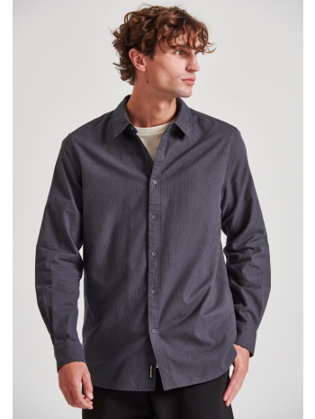 yarn dyed πουκάμισο με micro-checked pattern