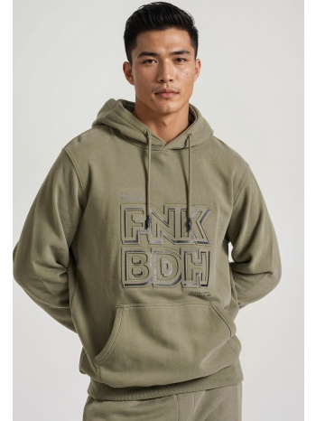 relaxed fit φούτερ με embossed τύπωμα στο στήθος