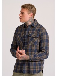 overshirt flannel καρό πουκάμισο με τσέπες