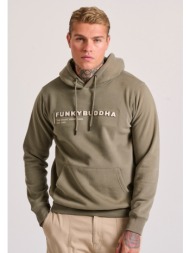 φούτερ με κουκούλα και 3d branded τύπωμα